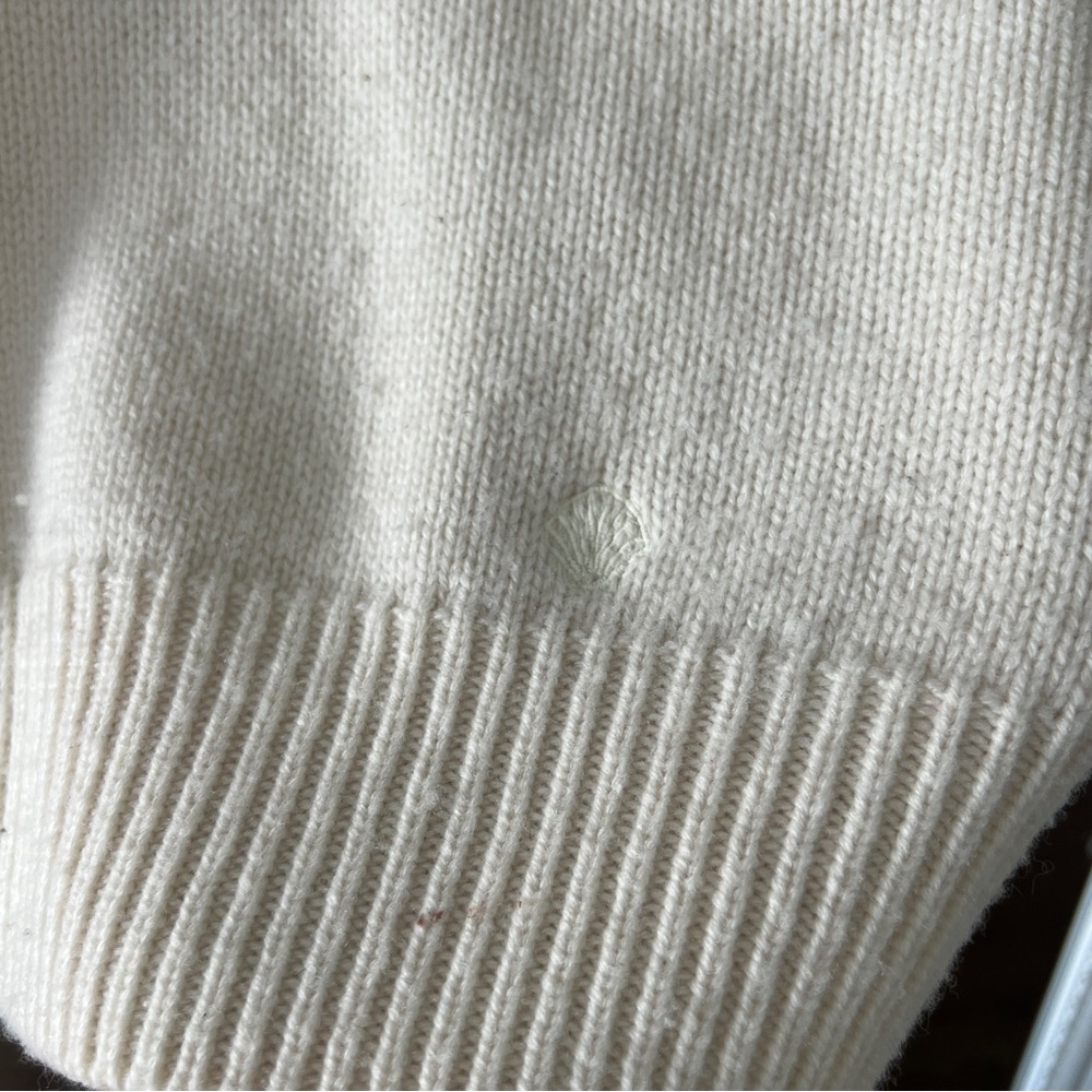 Loulou Studio "Bruzzi" Cream Cashmere & Wool Sweater - Size Medium - Picture 5 of 16